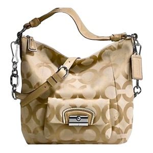 Coach Kristin Hobo Signature Op Art Large C Bag